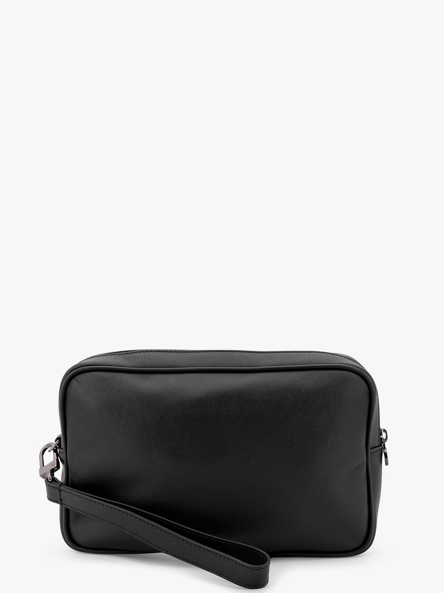 Leather Clutch with Logo