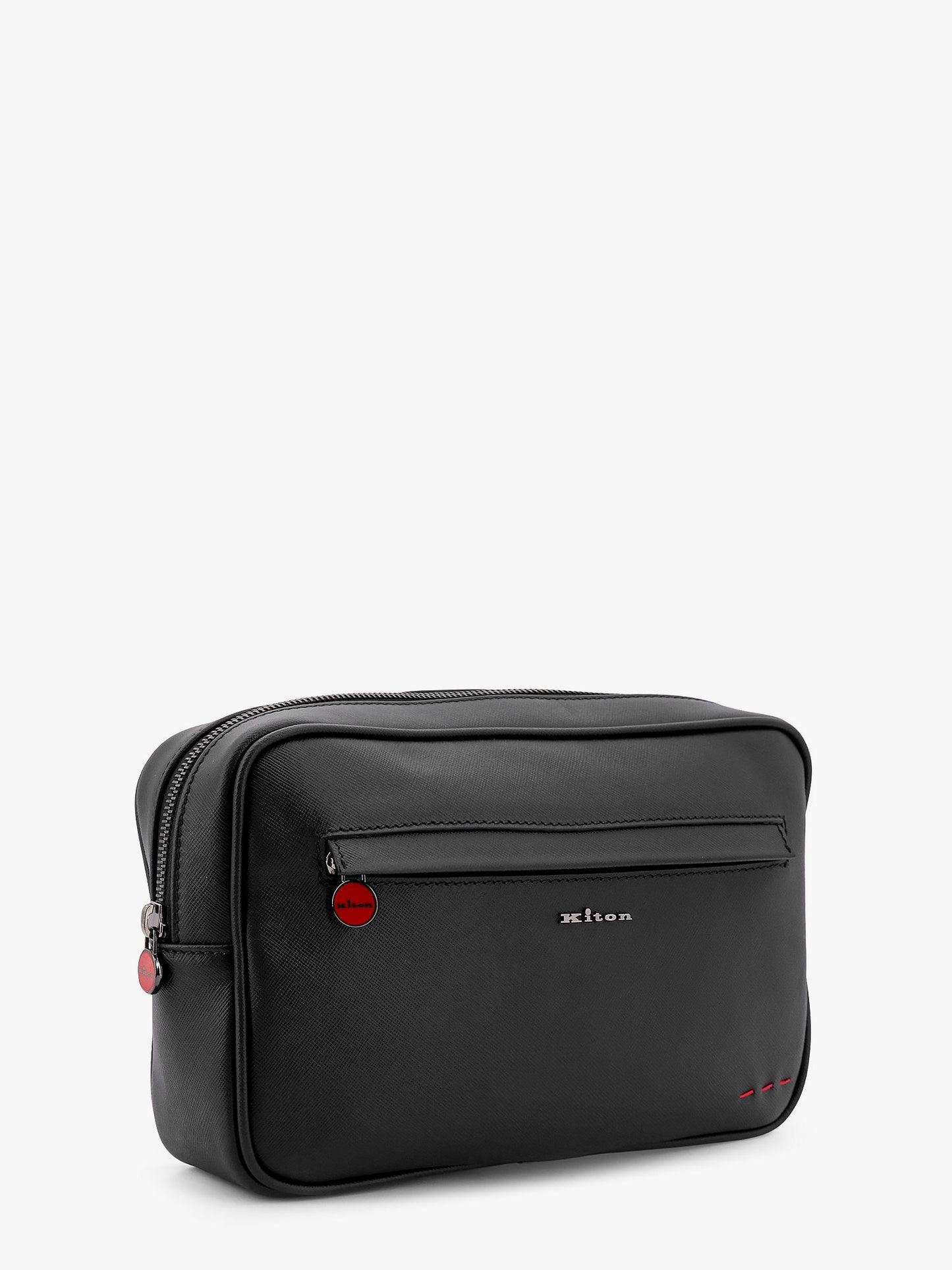 Leather Clutch with Logo