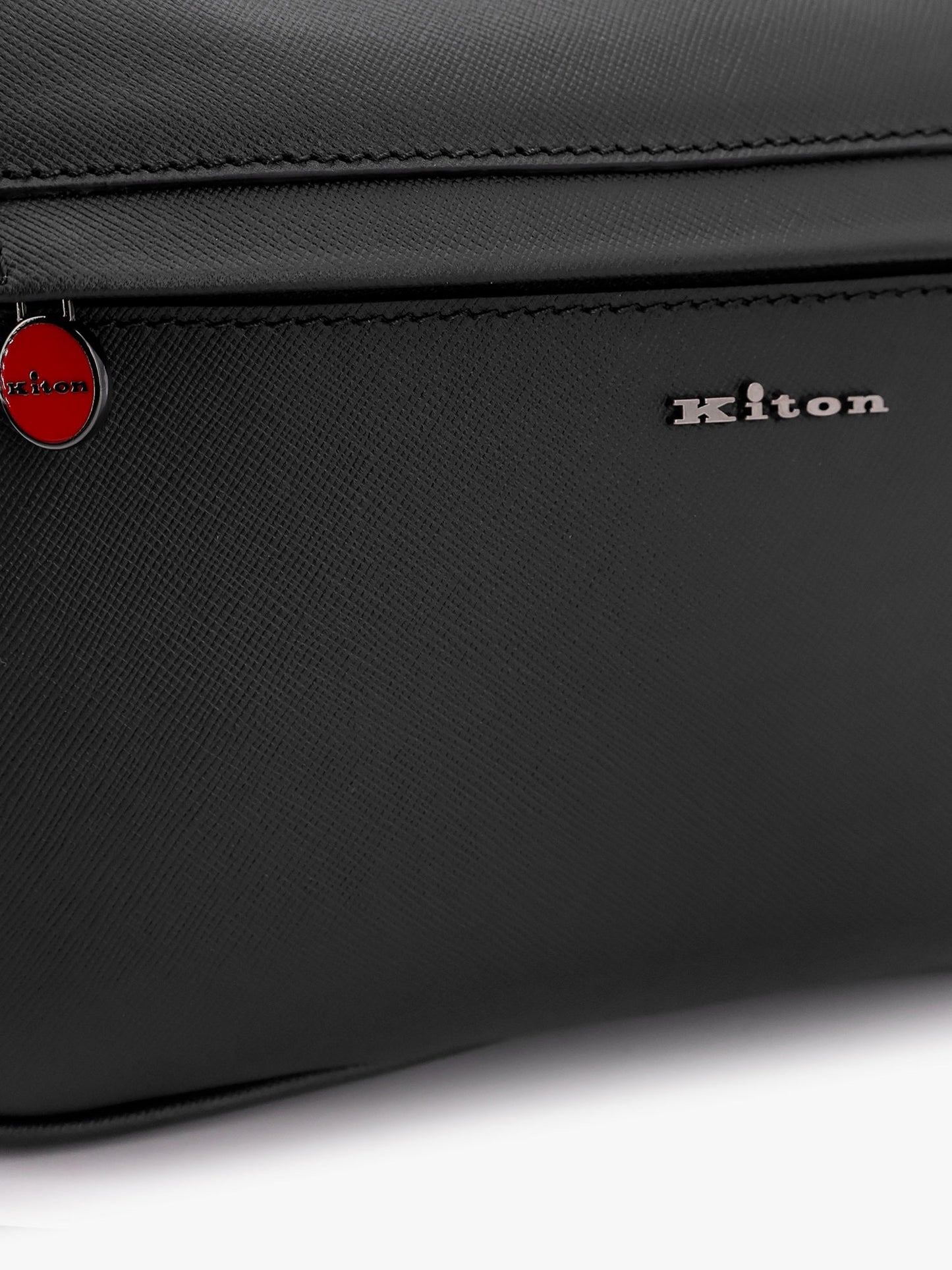 Leather Clutch with Logo
