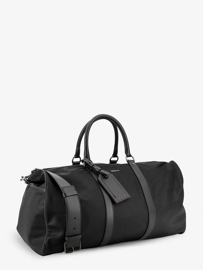 Nylon travel bag with leather inserts thumbnail