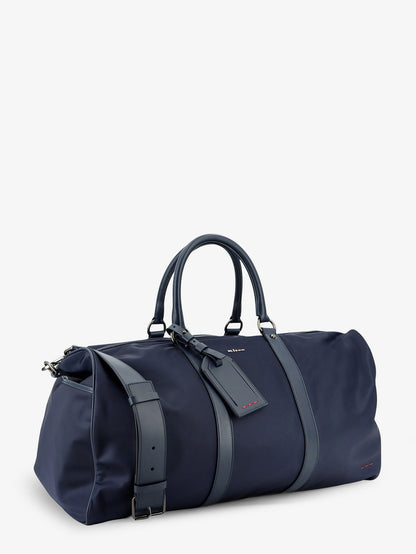 Nylon travel bag with leather inserts thumbnail