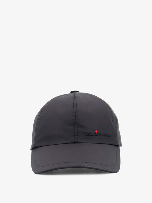 Nylon hat with embroidered logo on the front