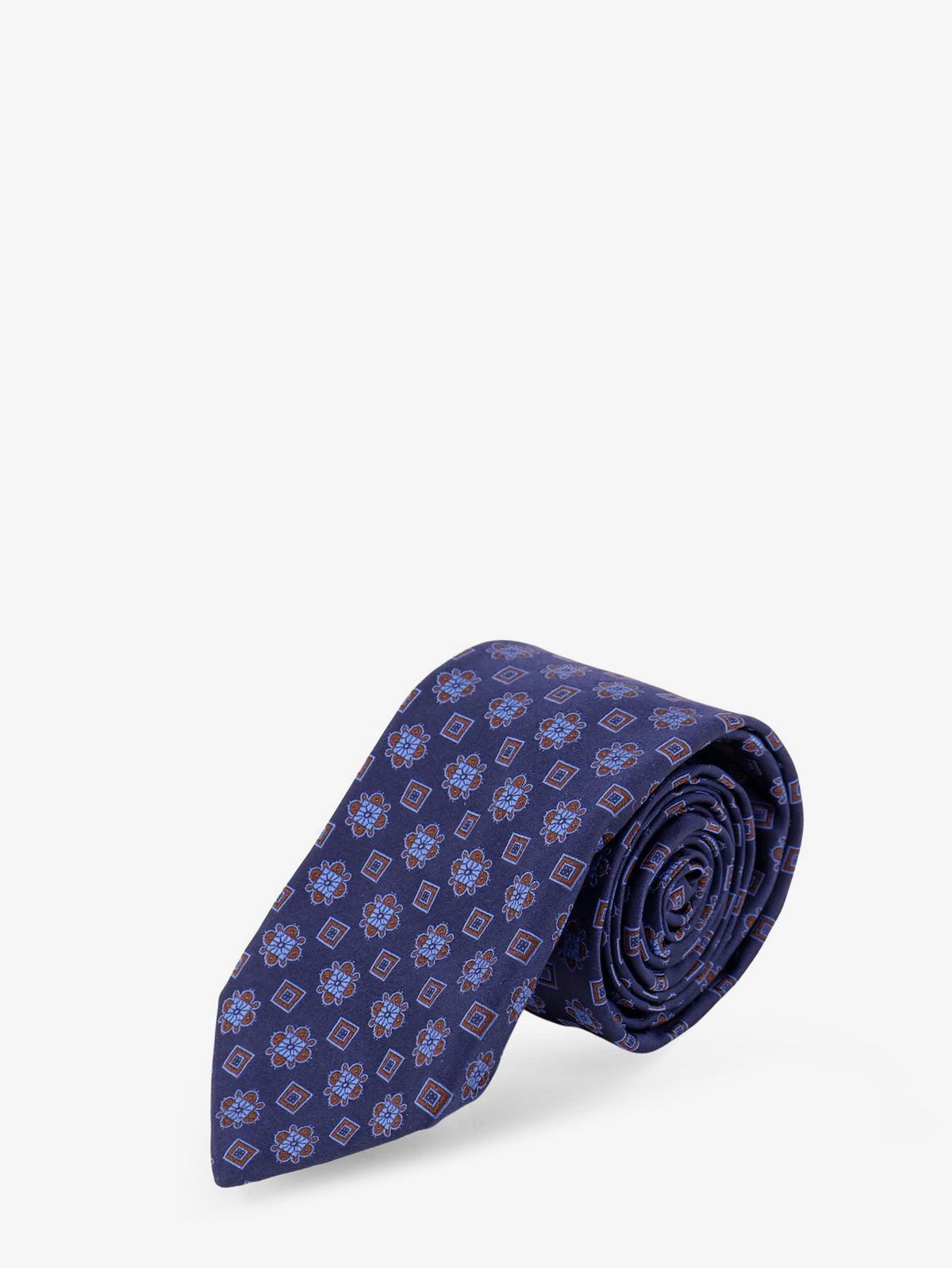 Silk tie with micro-pattern