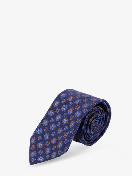 Silk tie with micro-pattern