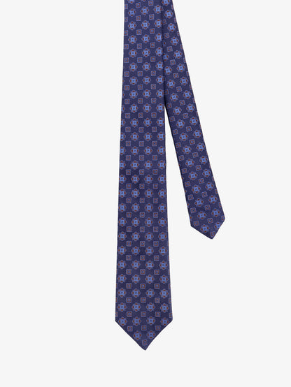 Silk tie with micro-pattern thumbnail