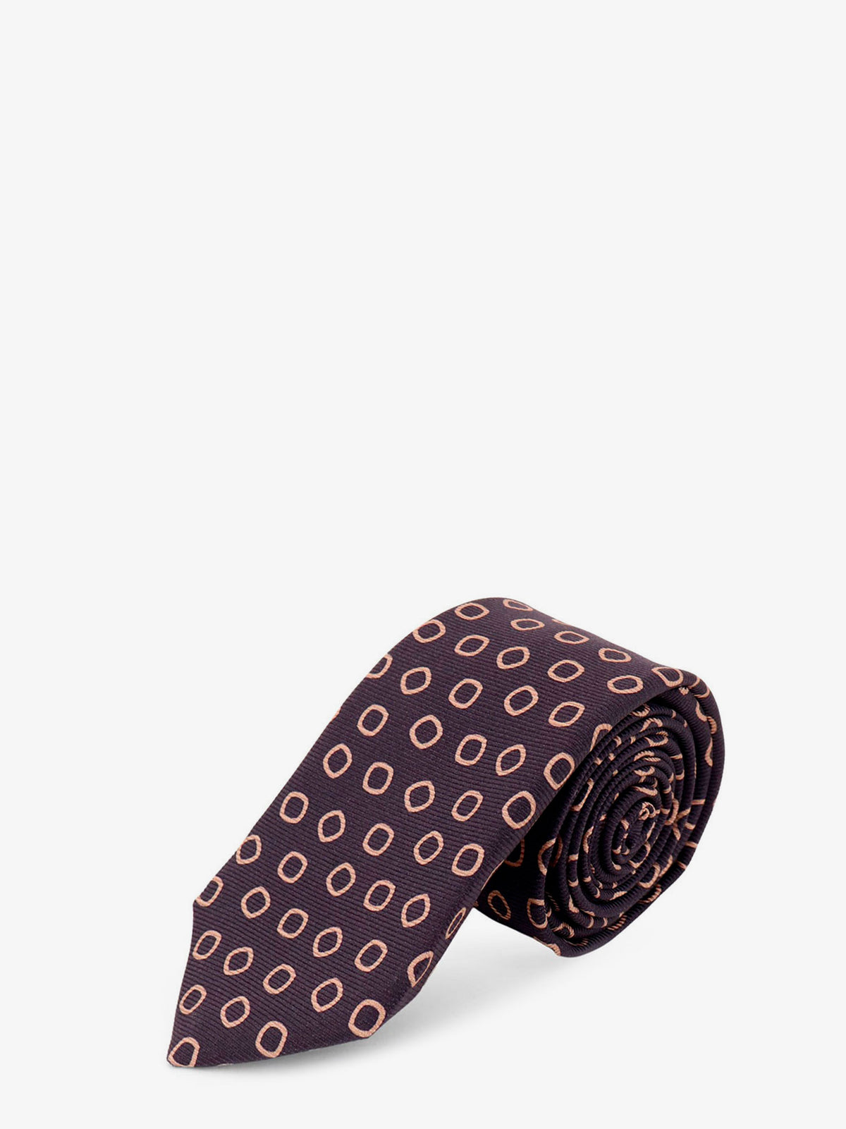Silk tie with micro-pattern