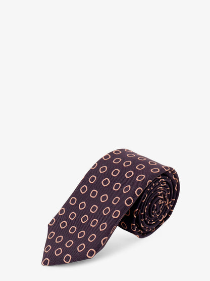 Silk tie with micro-pattern thumbnail