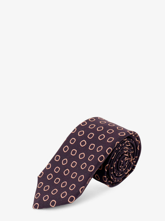 Silk tie with micro-pattern