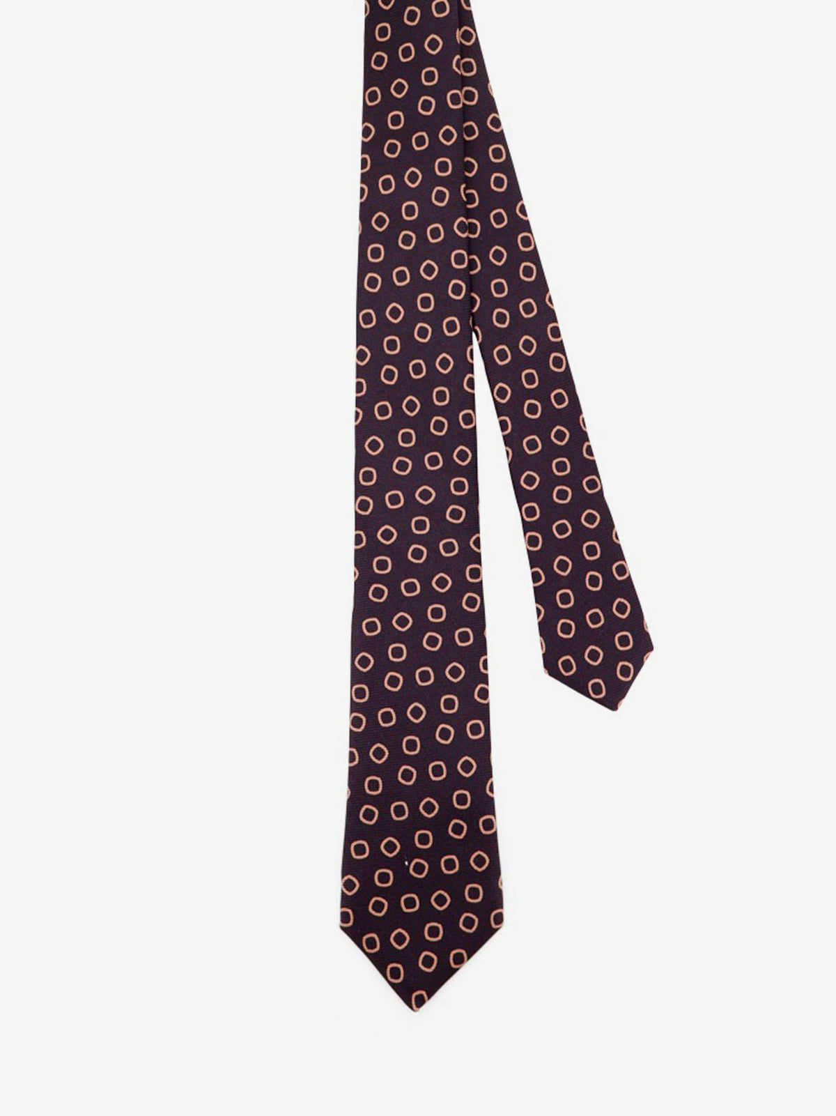 Silk tie with micro-pattern
