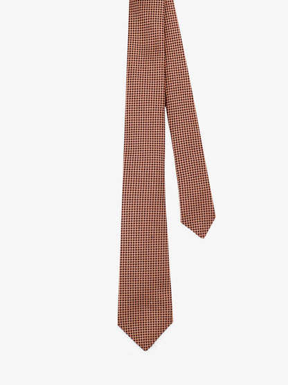 Silk tie with micro-pattern thumbnail