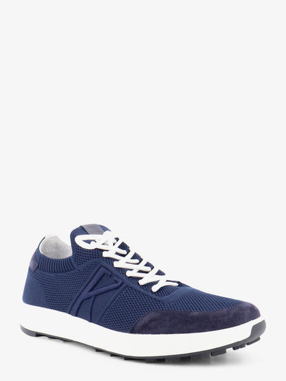 Knitted fabric sneakers with suede inserts thumbnail