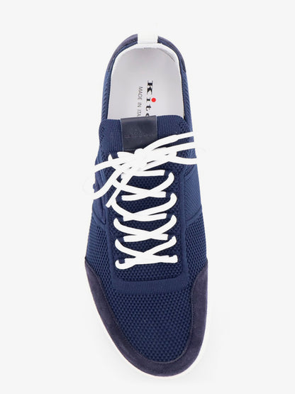 Knitted fabric sneakers with suede inserts thumbnail