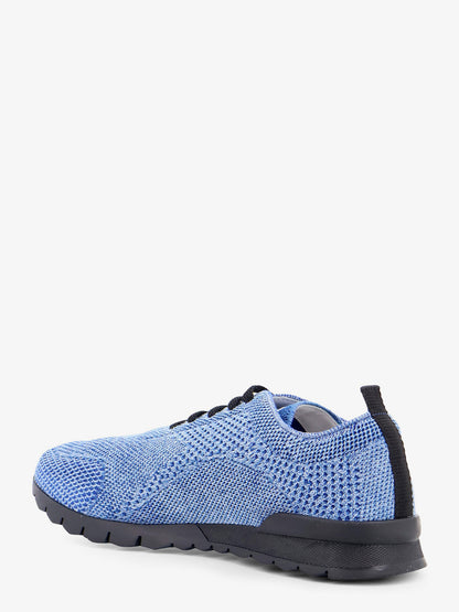 Sneakers in tessuto a maglia con logo ricamato thumbnail