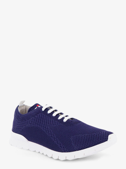 Knitted fabric sneakers with embroidered logo thumbnail