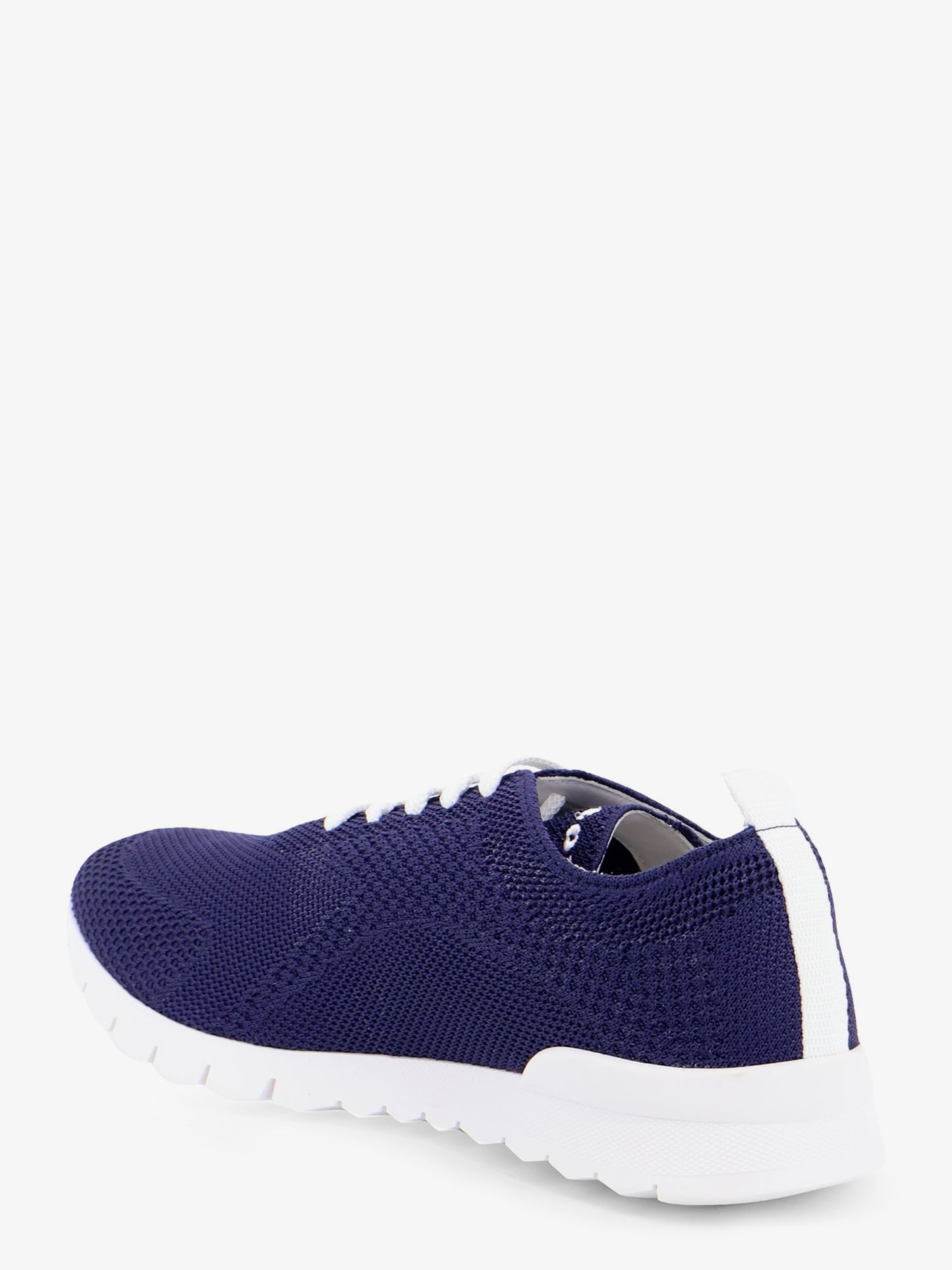 Knitted fabric sneakers with embroidered logo
