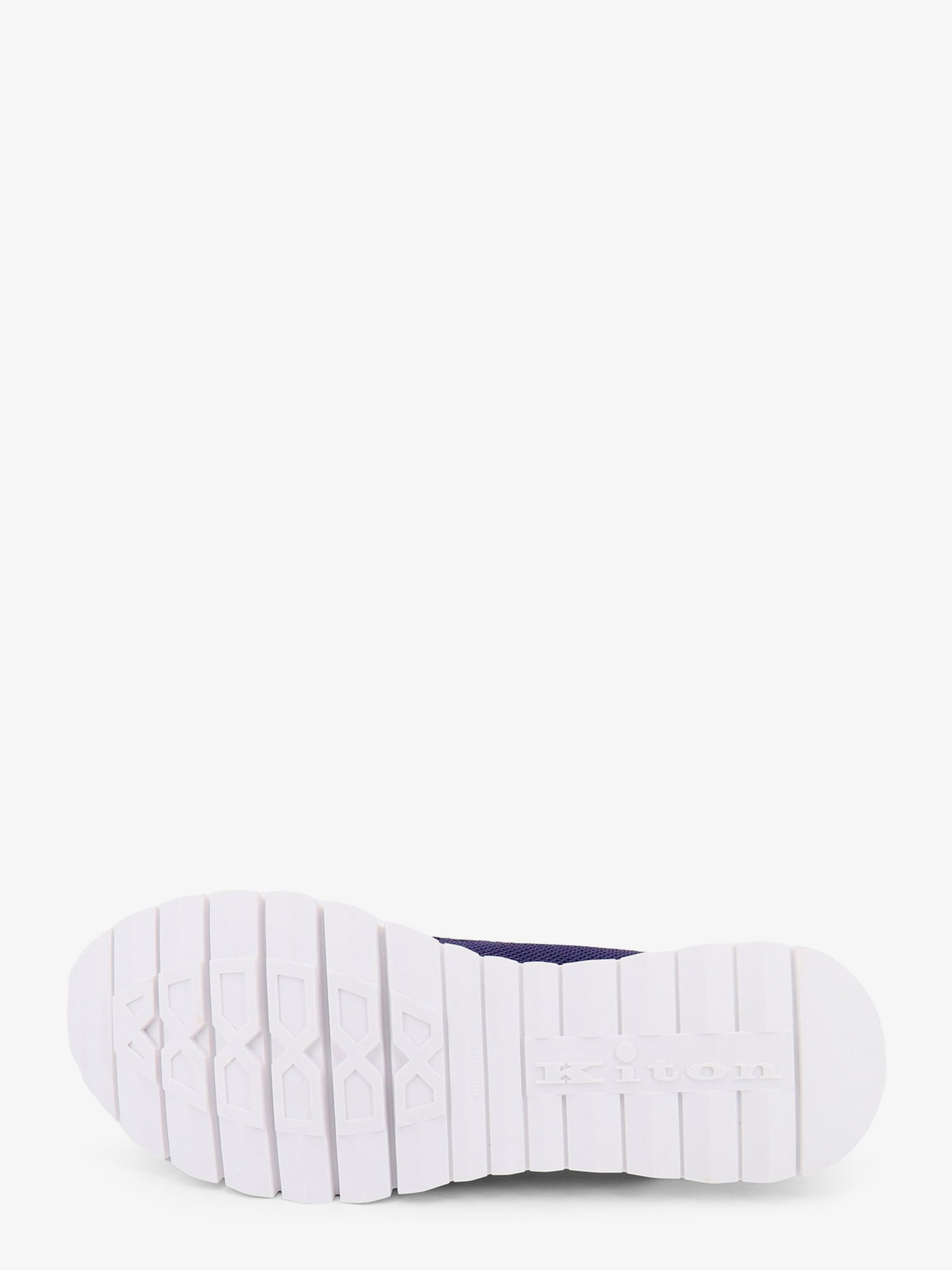 Knitted fabric sneakers with embroidered logo