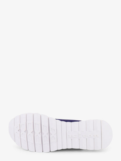 Knitted fabric sneakers with embroidered logo thumbnail