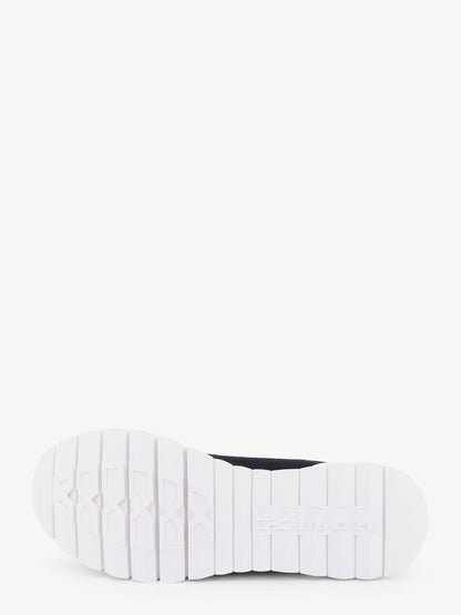 Knitted fabric sneakers with embroidered logo thumbnail