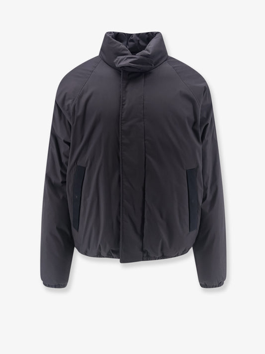 Padded cotton and nylon jacket