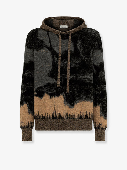 Mohair jacquard hoodie thumbnail