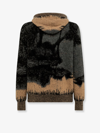 Mohair jacquard hoodie thumbnail