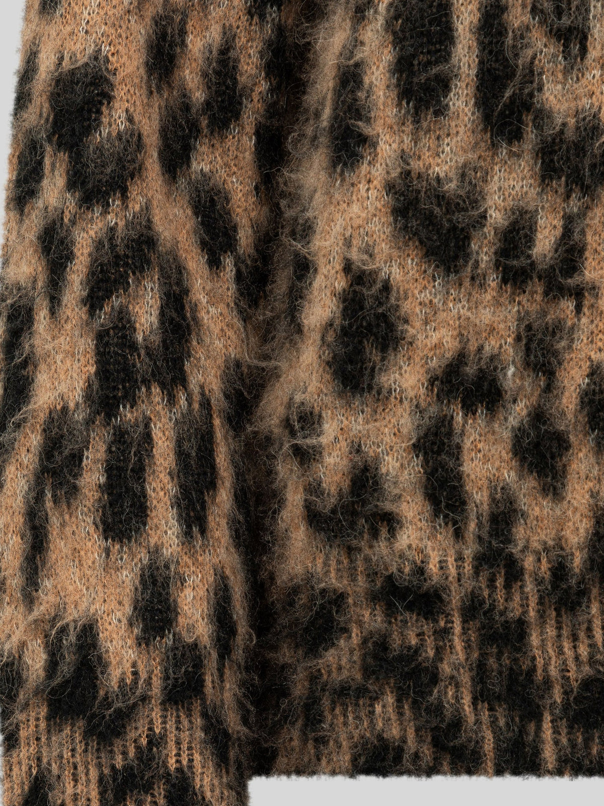 Spotted alpaca blend polo shirt