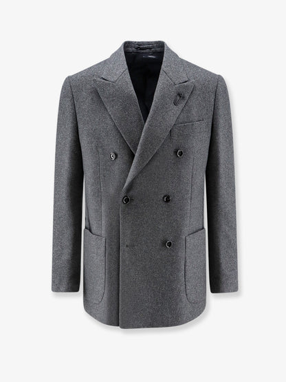 Wool and cashmere blend blazer thumbnail