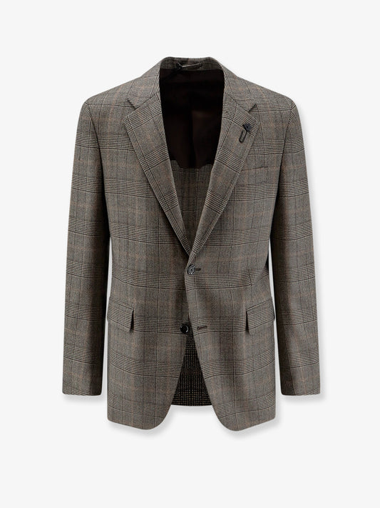 Prince of Wales wool blazer