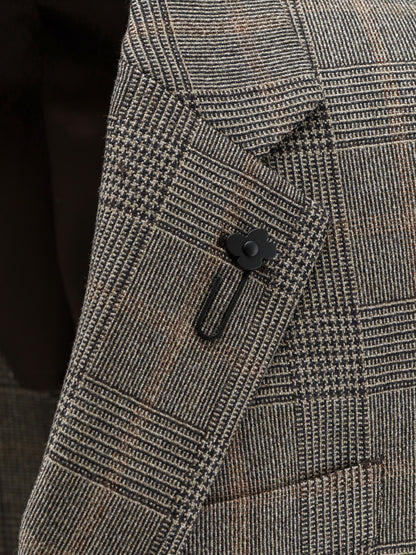 Prince of Wales wool blazer thumbnail