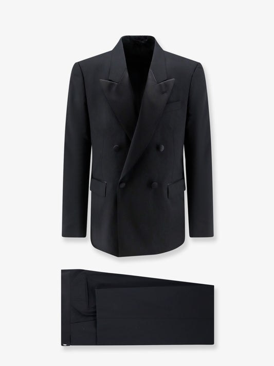 Double-breasted virgin wool tuxedo