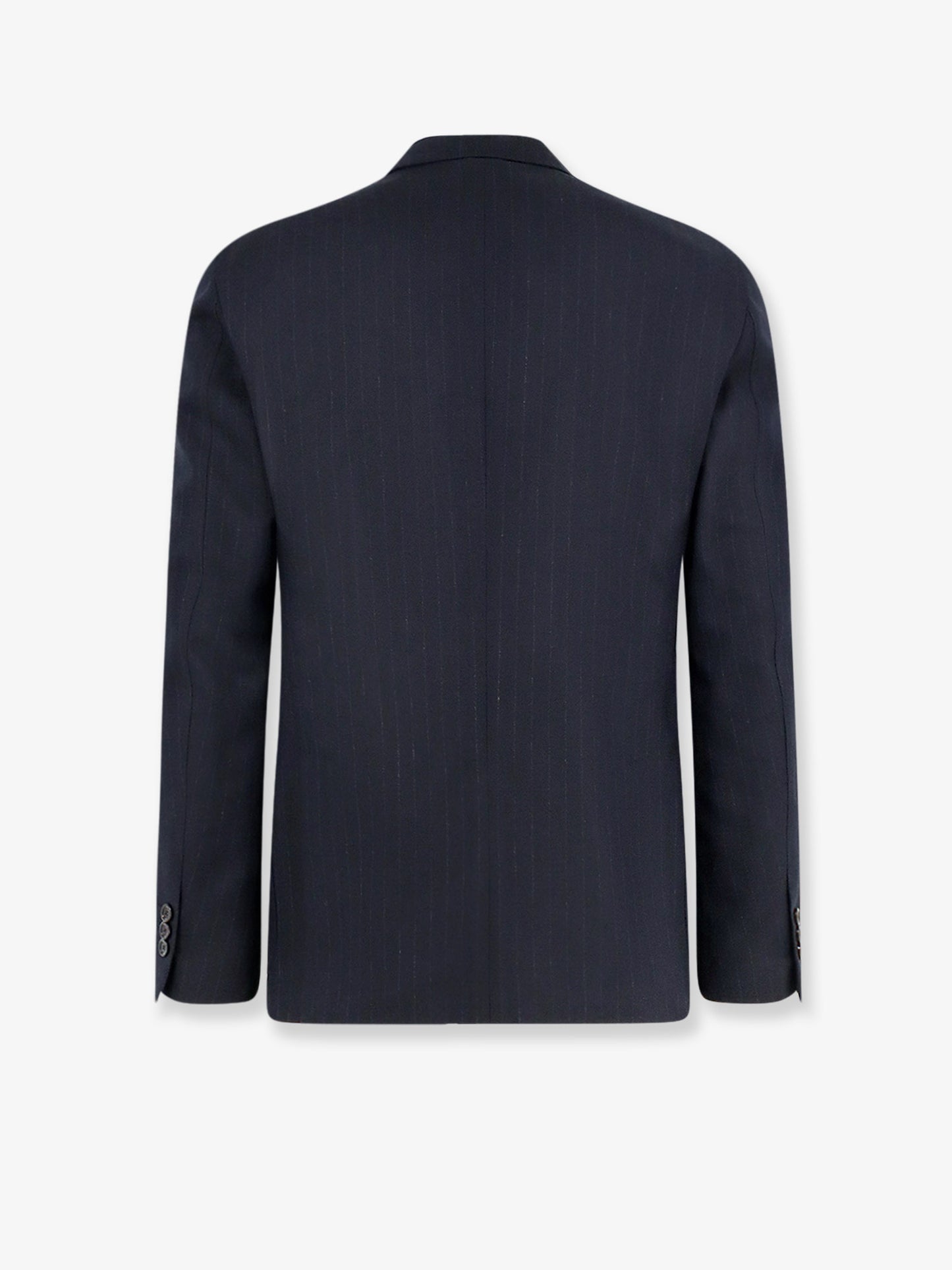 Virgin wool suit with pinstripe pattern