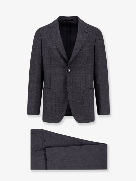 Roma single-breasted virgin wool suit