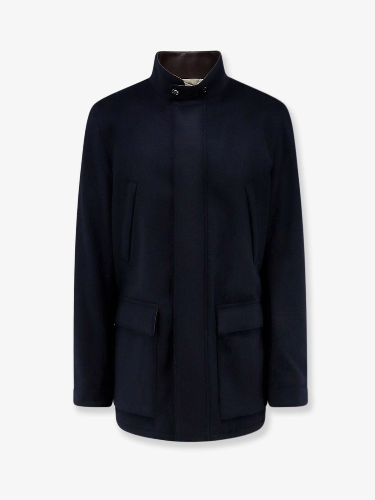 Acraven cashmere sahariana with adjustable drawstring