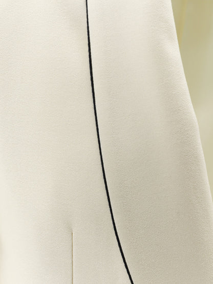 Wool blend blazer with contrasting profiles thumbnail