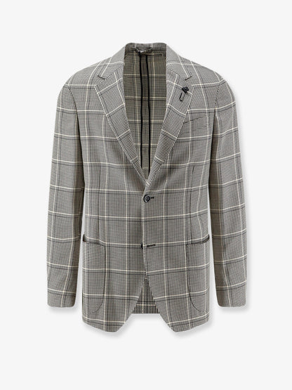 Wool and cotton blend blazer thumbnail