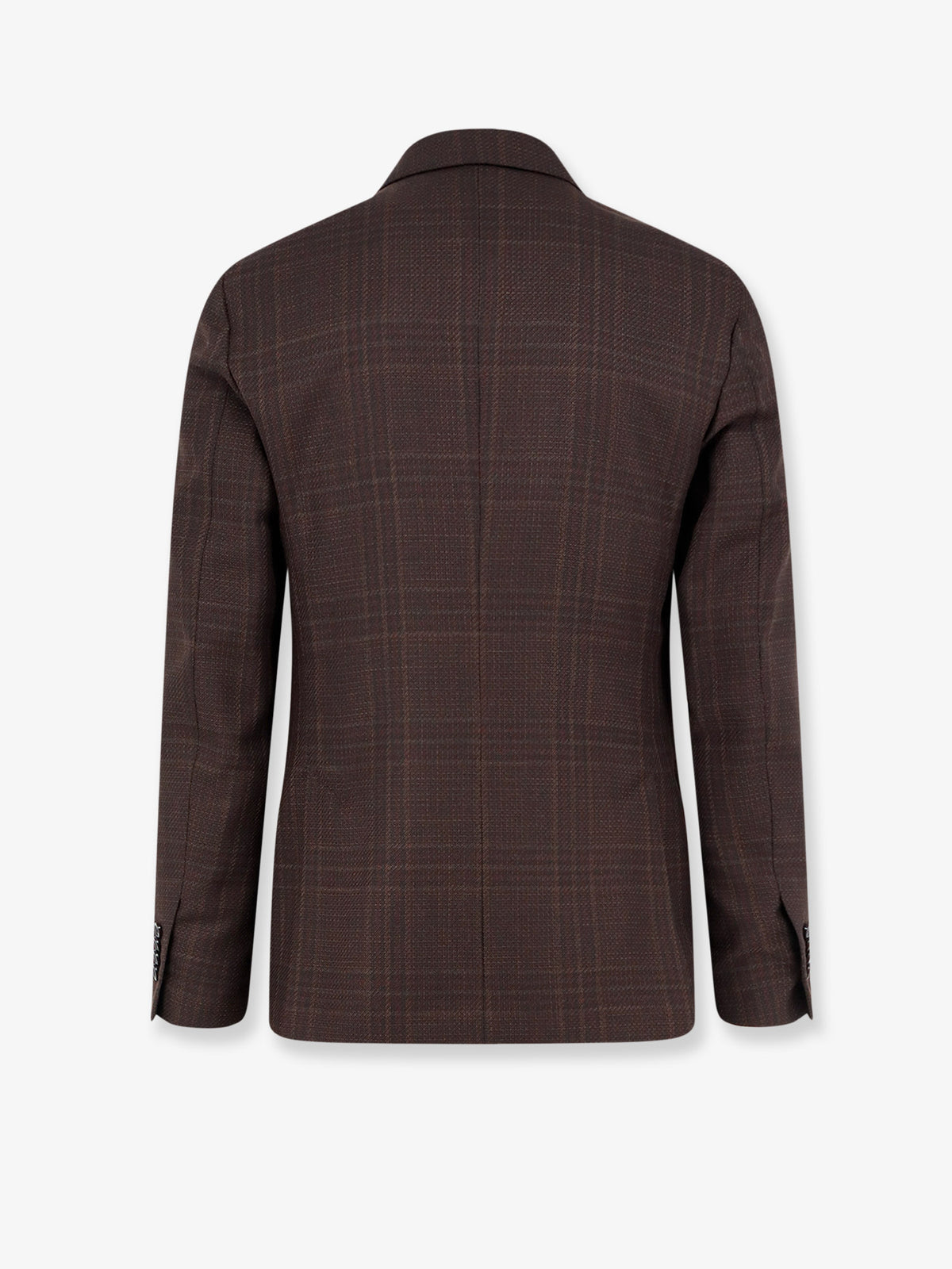 Wool blazer with Prince of Wales motif