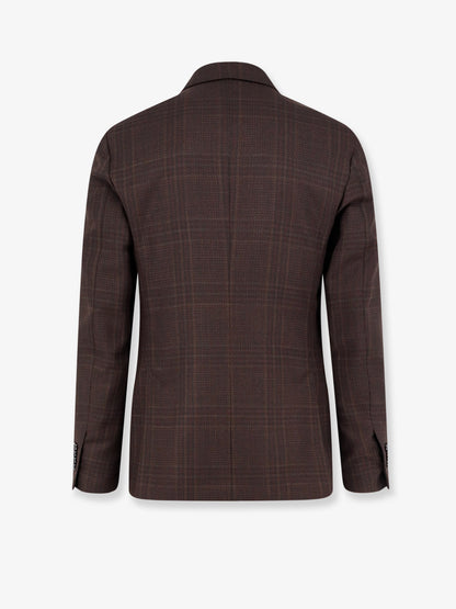 Wool blazer with Prince of Wales motif thumbnail