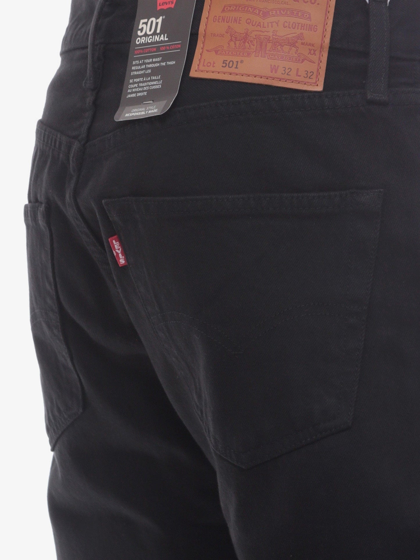 501 Original black denim jeans