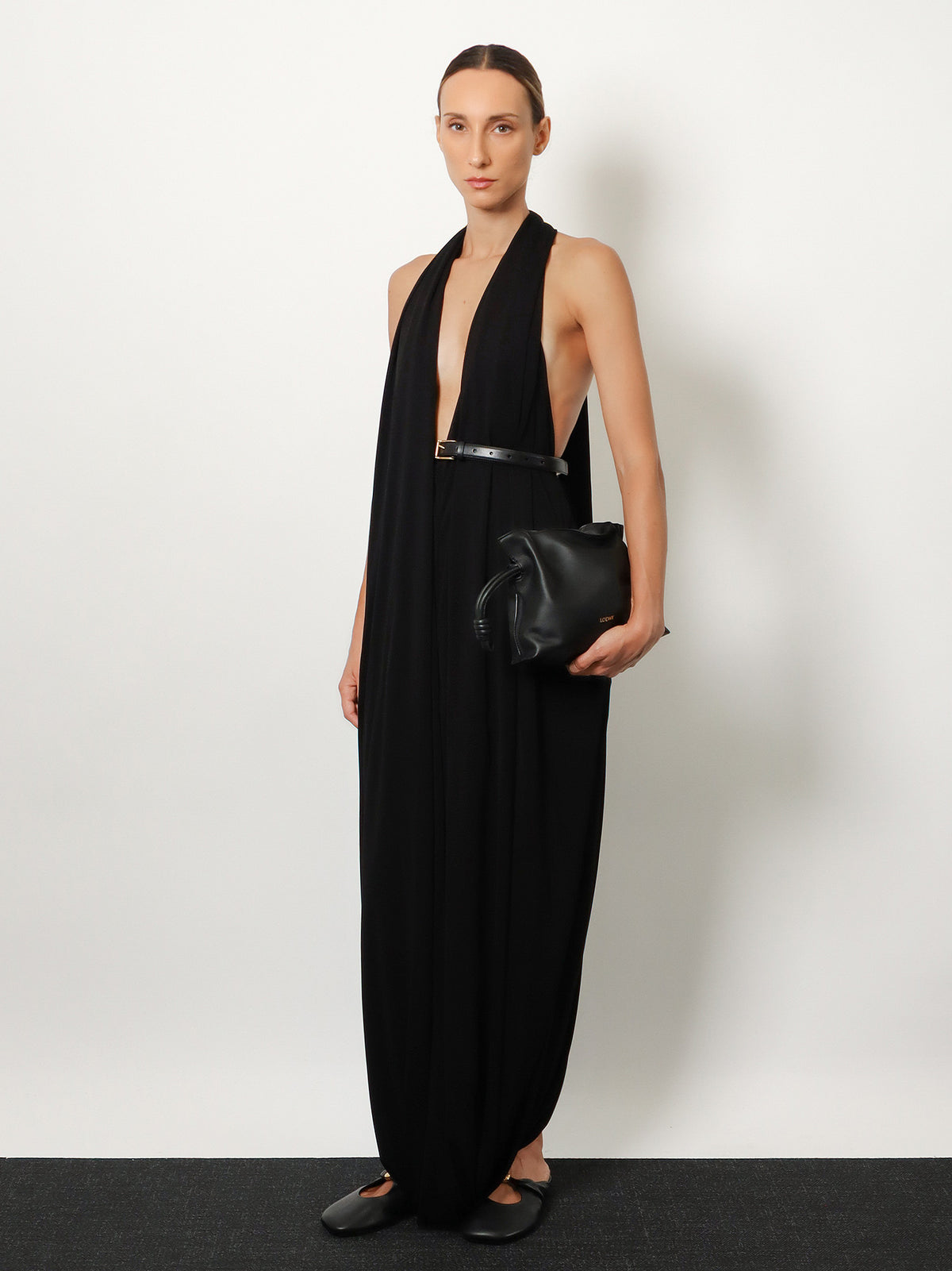Flamenco leather clutch