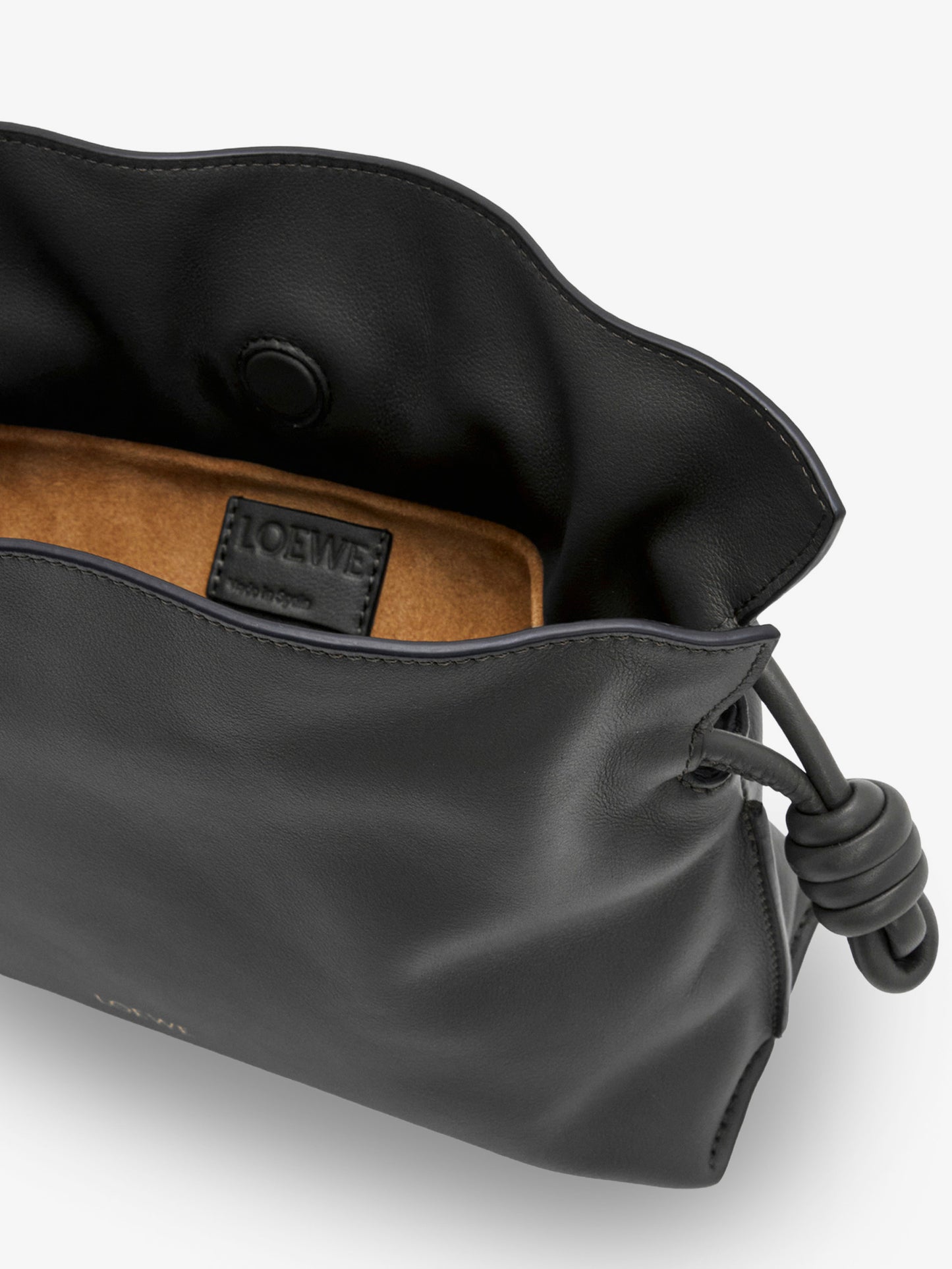 Flamenco leather clutch
