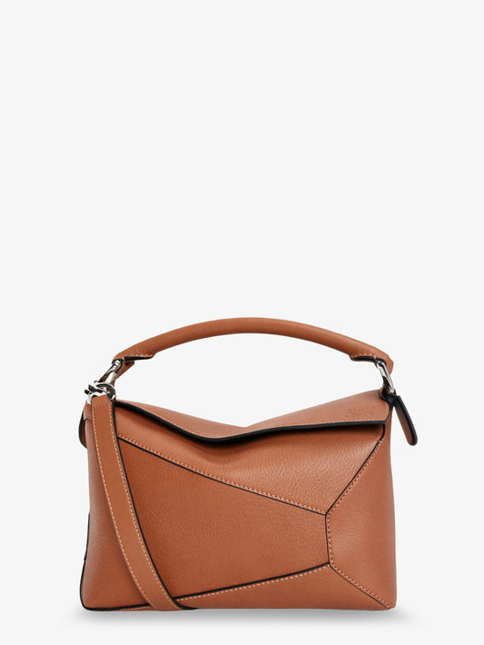 Puzzle Edge leather handbag with engraved Anagram logo
