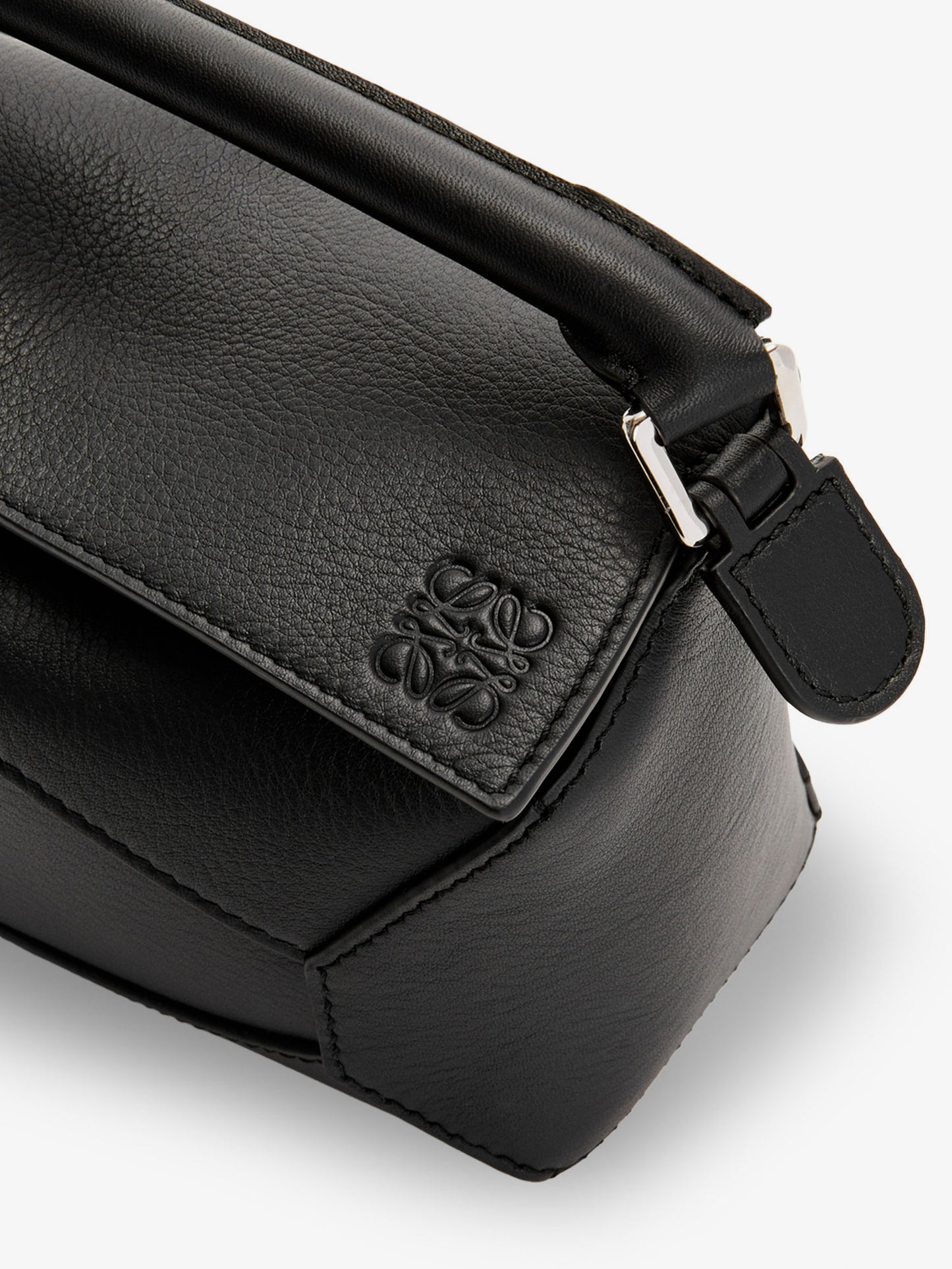 Puzzle Edge Leather Handbag