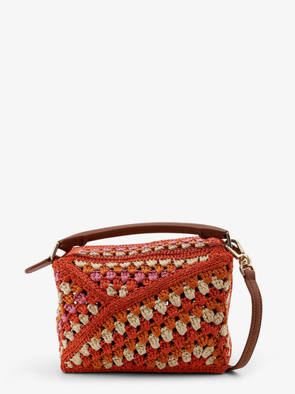Paula's Ibiza-Puzzle Edge multicolor crochet handbag thumbnail