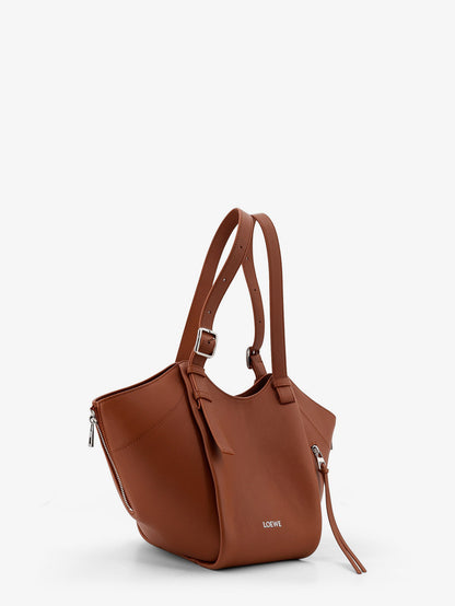 Hammock Flip leather handbag with front lettering logo thumbnail