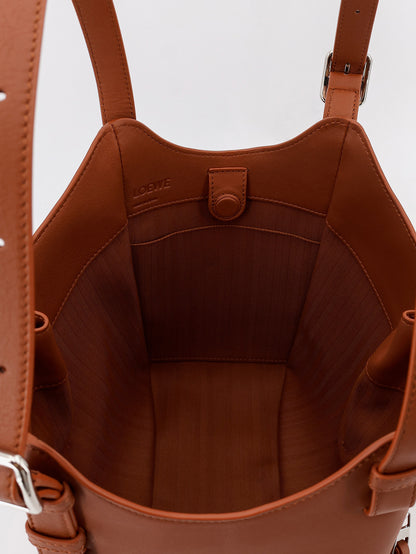 Hammock Flip leather handbag with front lettering logo thumbnail