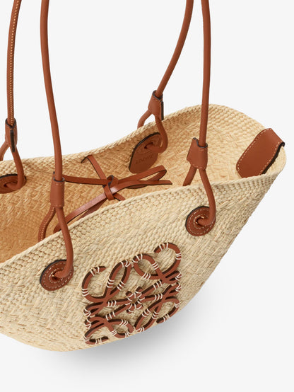 Paula's Ibiza Anagram Palm Leaf and Leather shoulder bag thumbnail