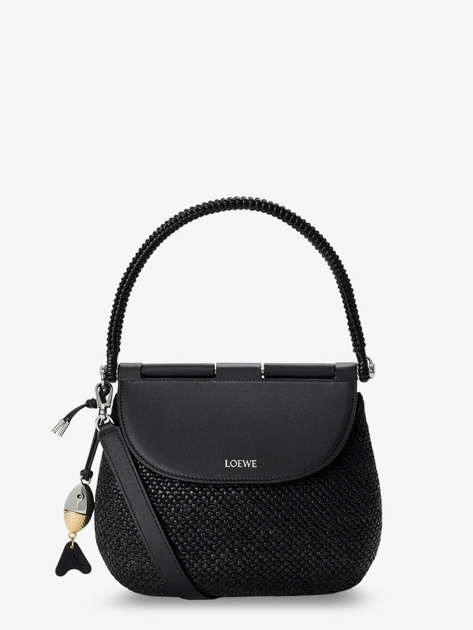 Paula's Ibiza -Pescador raffia and leather handbag