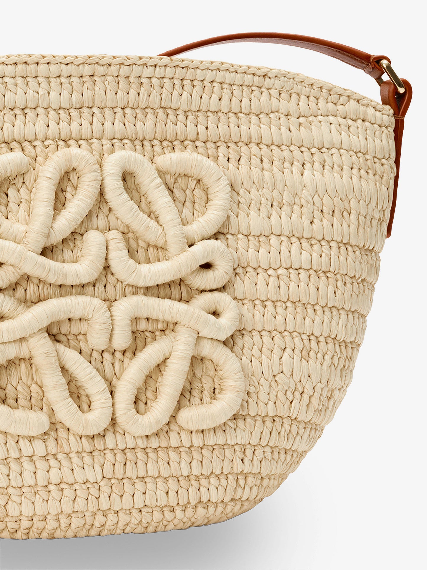 Paula's Ibiza -Eclipse raffia and leather crossbody bag