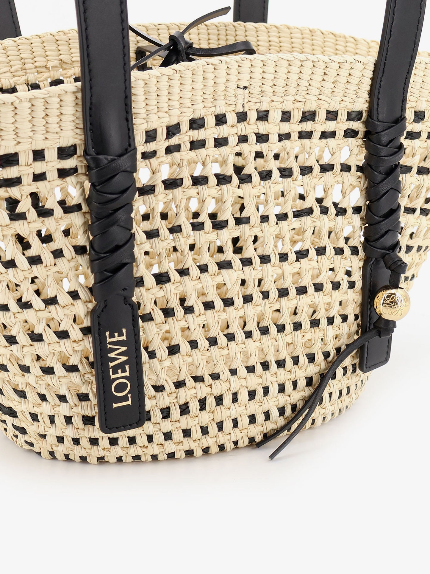 Paula's Ibiza -Braid Basket Small Iraca Palm Leaf Shoulder Bag