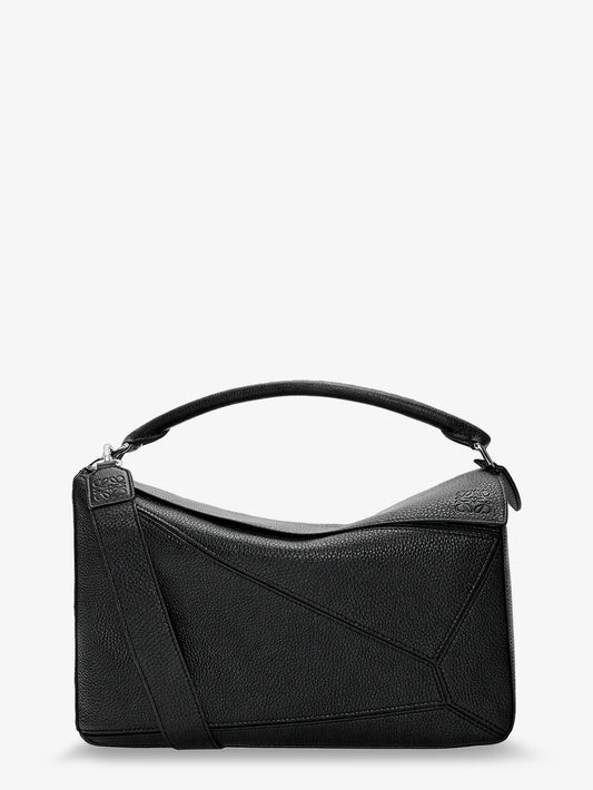 Puzzle Large textured leather handbag
